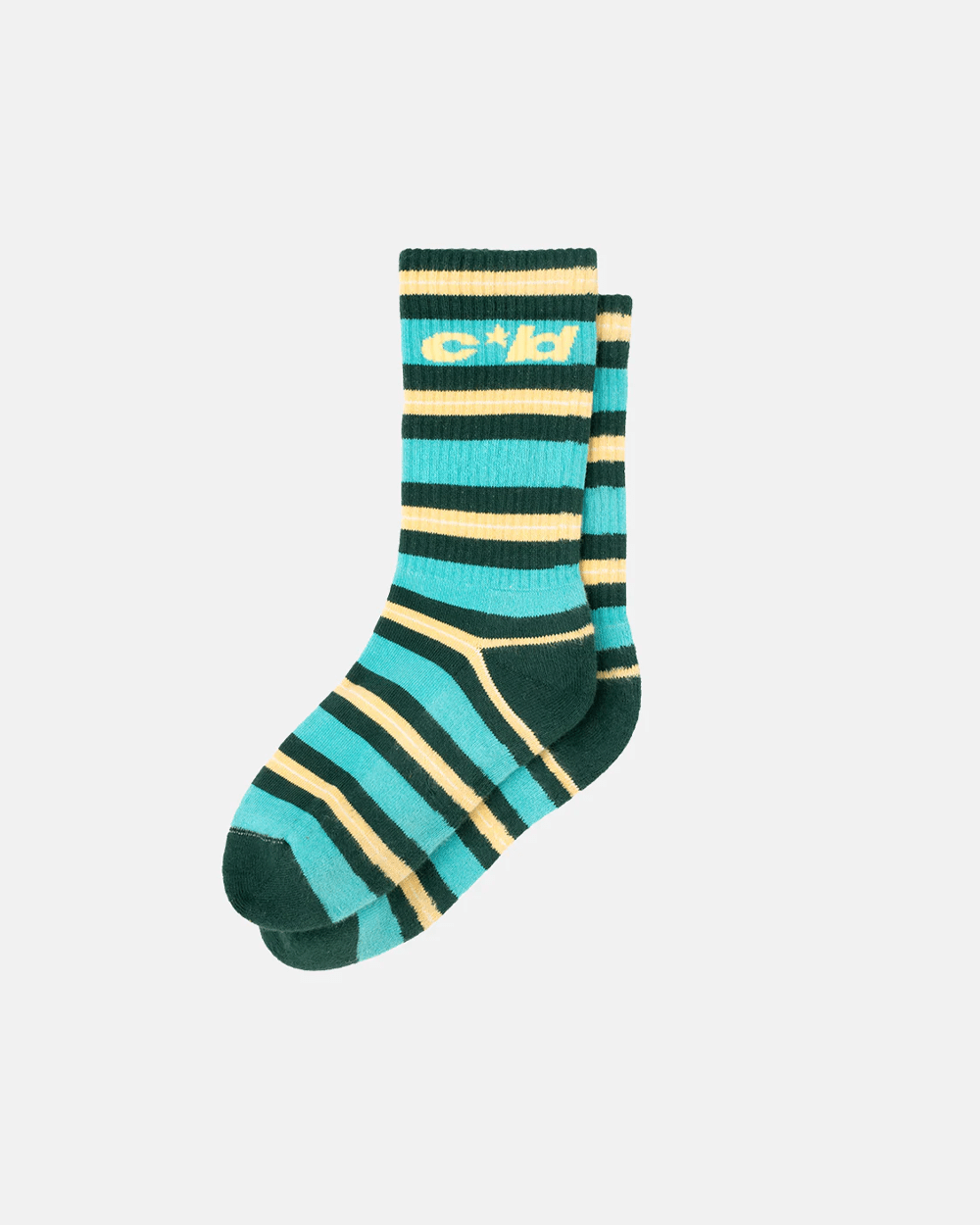 CASINO SOCKS STRIPES PALE JADE