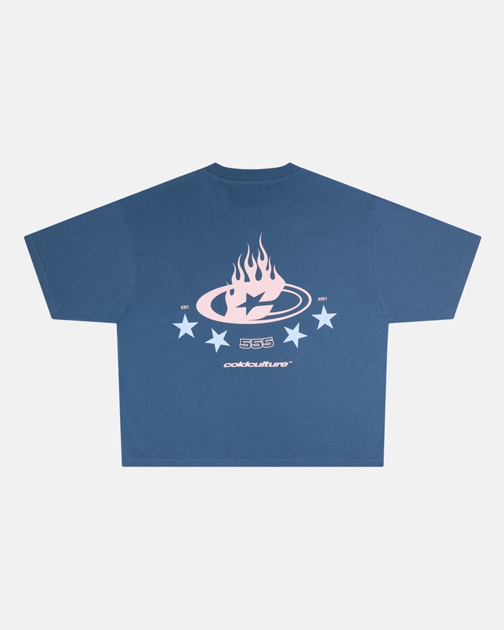 555 BURNIN TEE BEARING BLUE