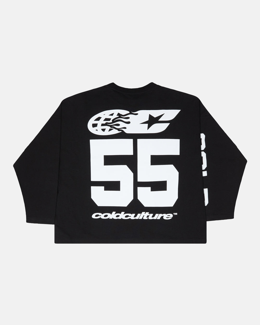 55 FLAMES LONGSLEEVE BLACK