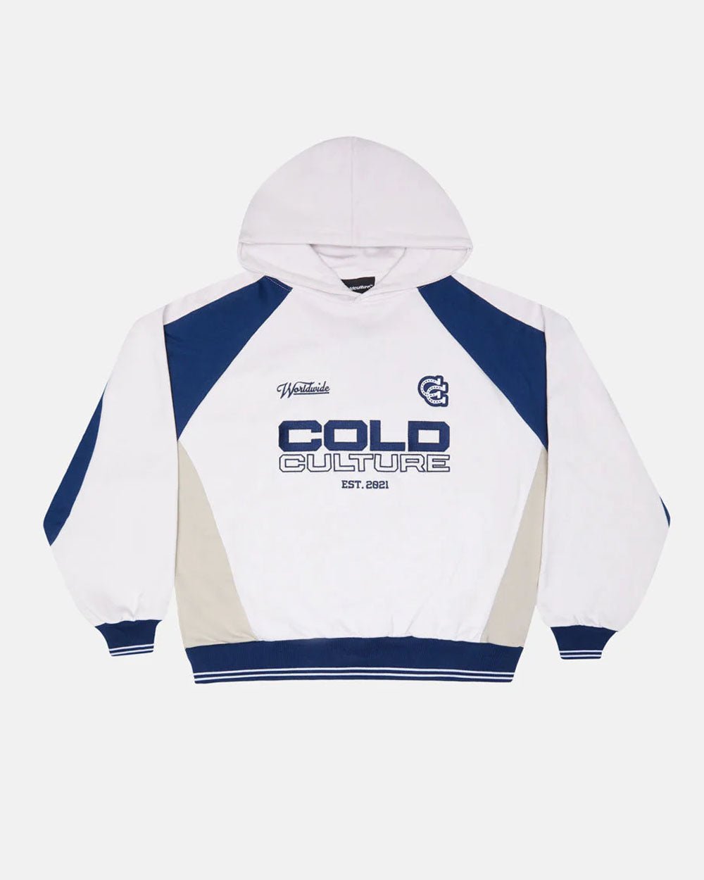 COWBOY VARSITY HOODIE WHITE/BLUE