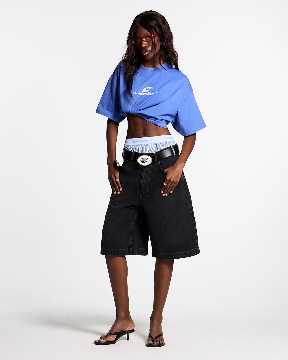CURVED TEE AMPARO BLUE