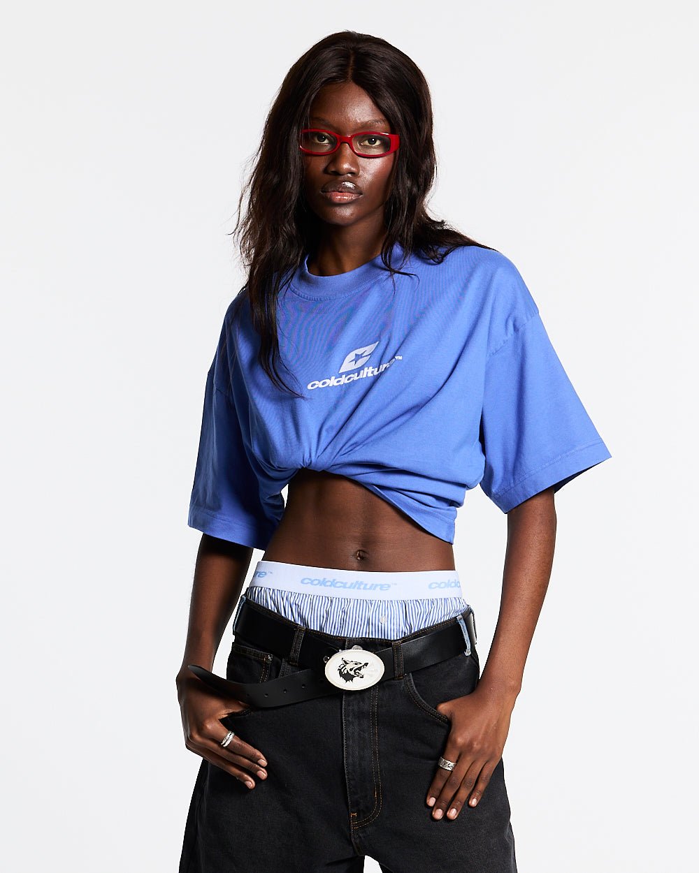 CURVED TEE AMPARO BLUE