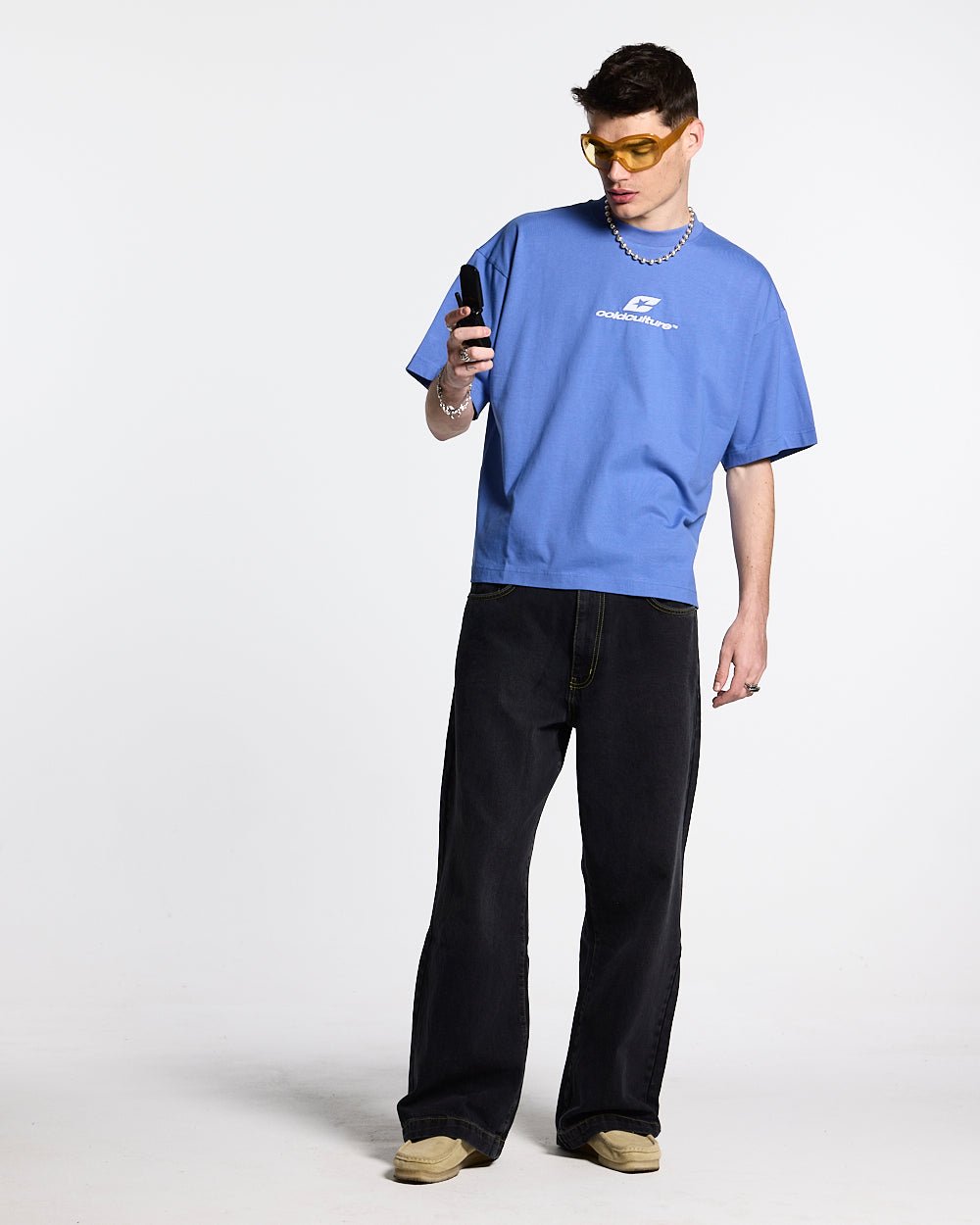 CURVED TEE AMPARO BLUE