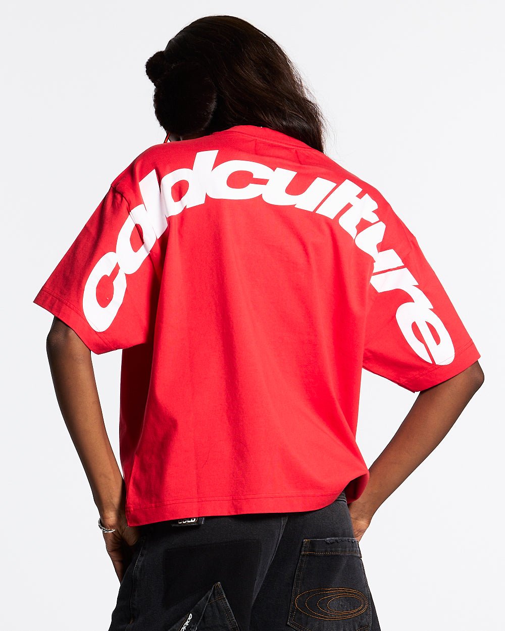 CURVED TEE RACING RED
