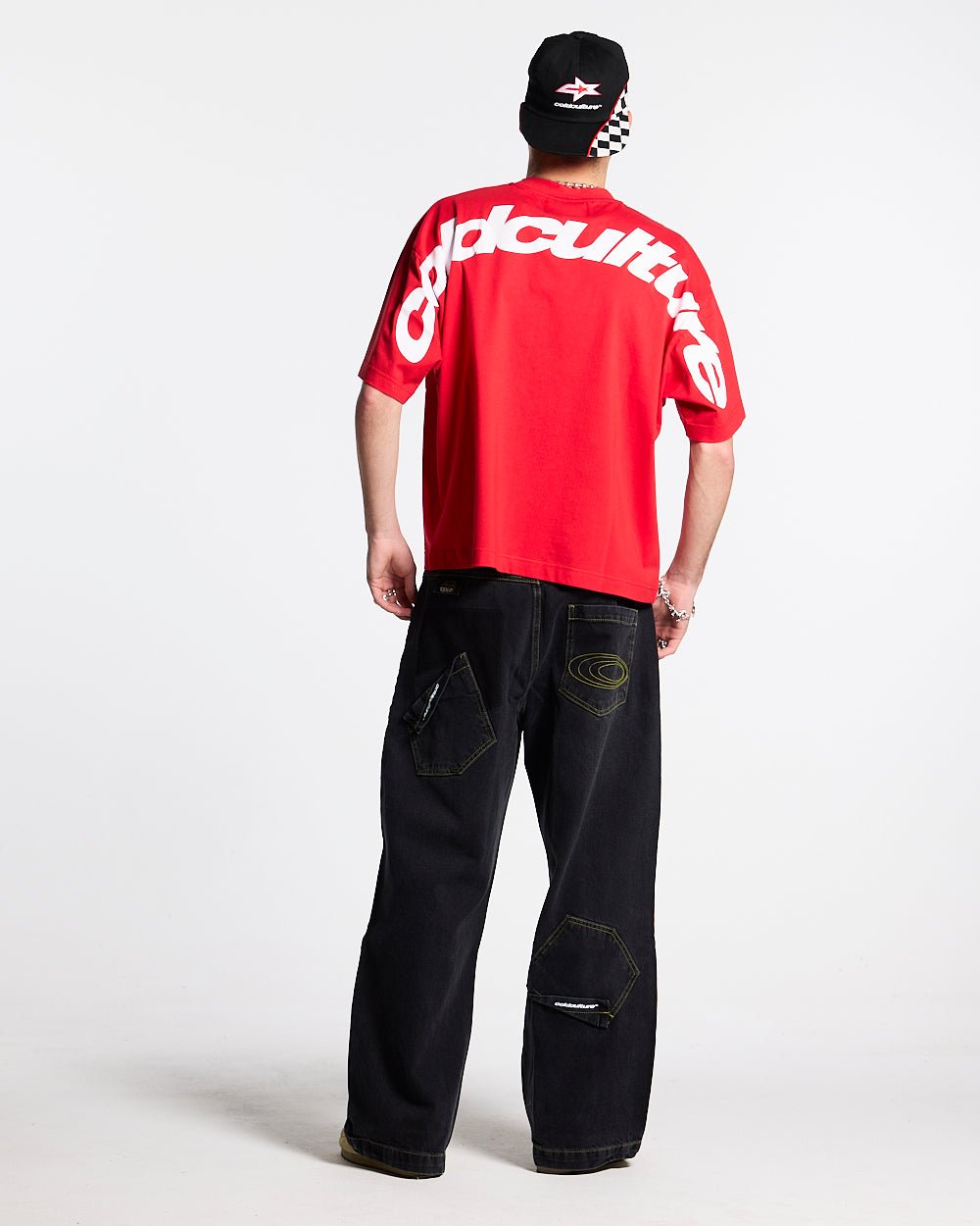 CURVED TEE RACING RED