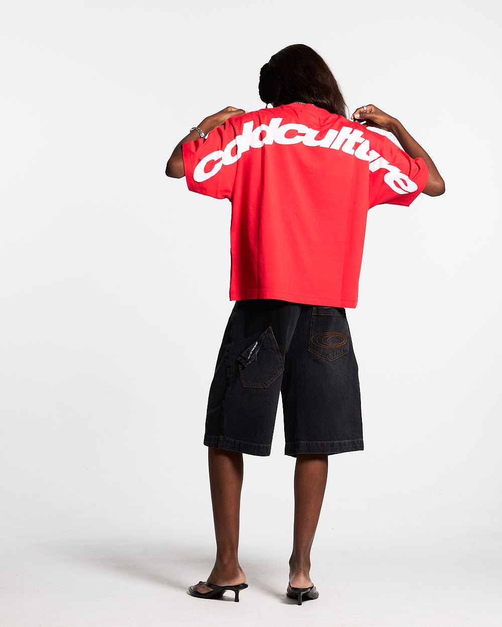 CURVED TEE RACING RED