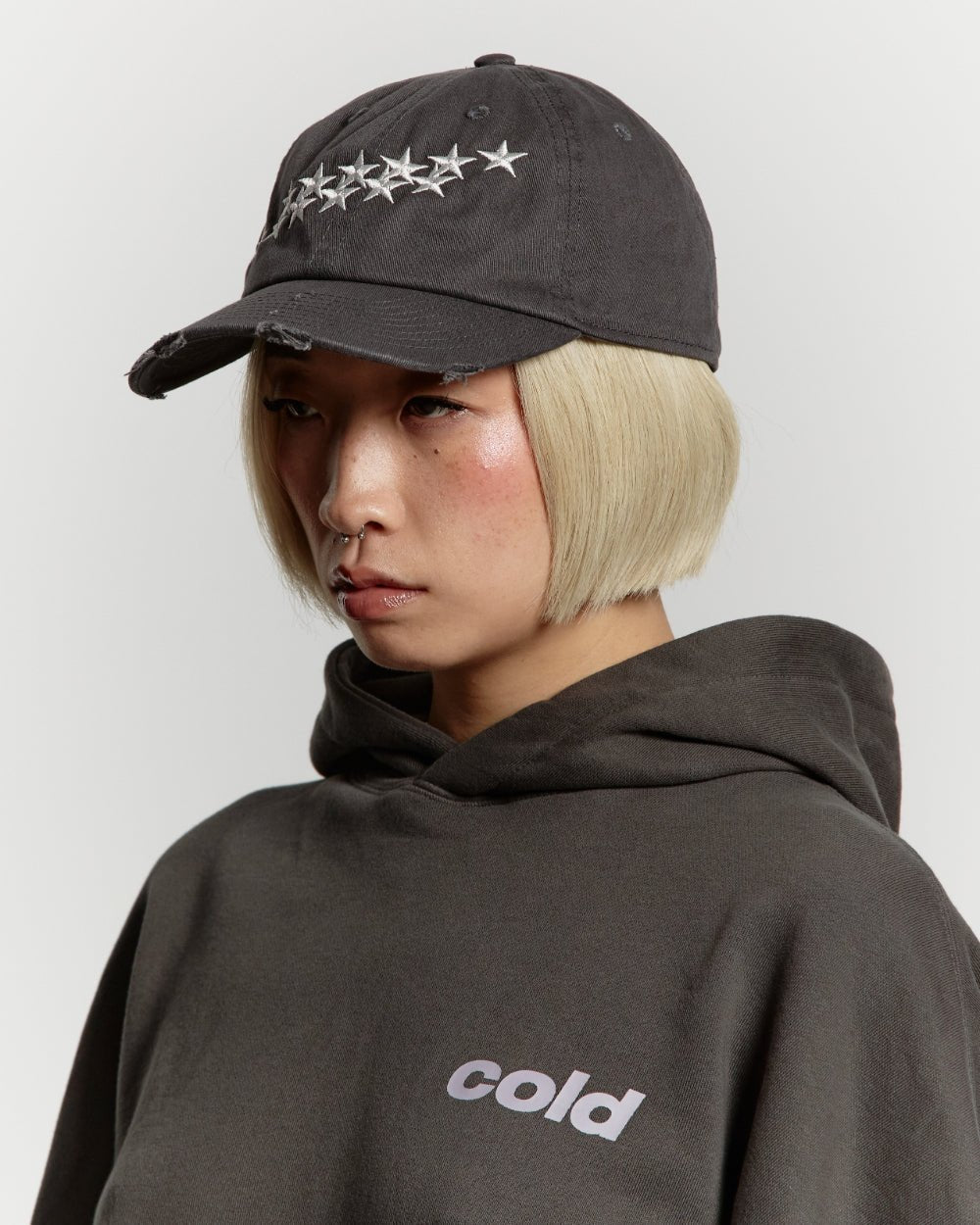 STARS CAP DARK GREY