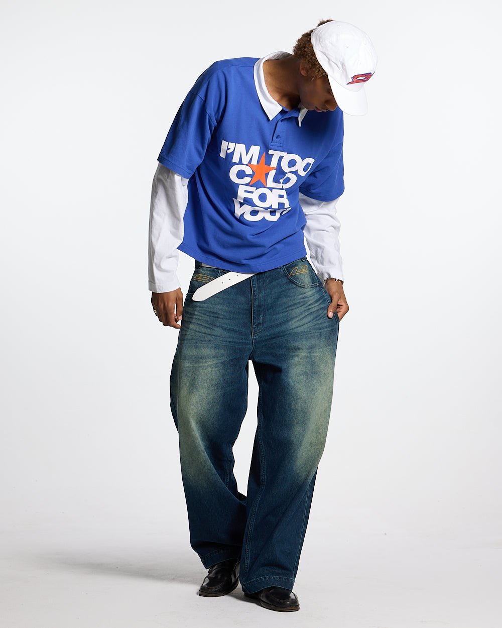 LAX LONGSLEEVE POLO INTENSE BLUE