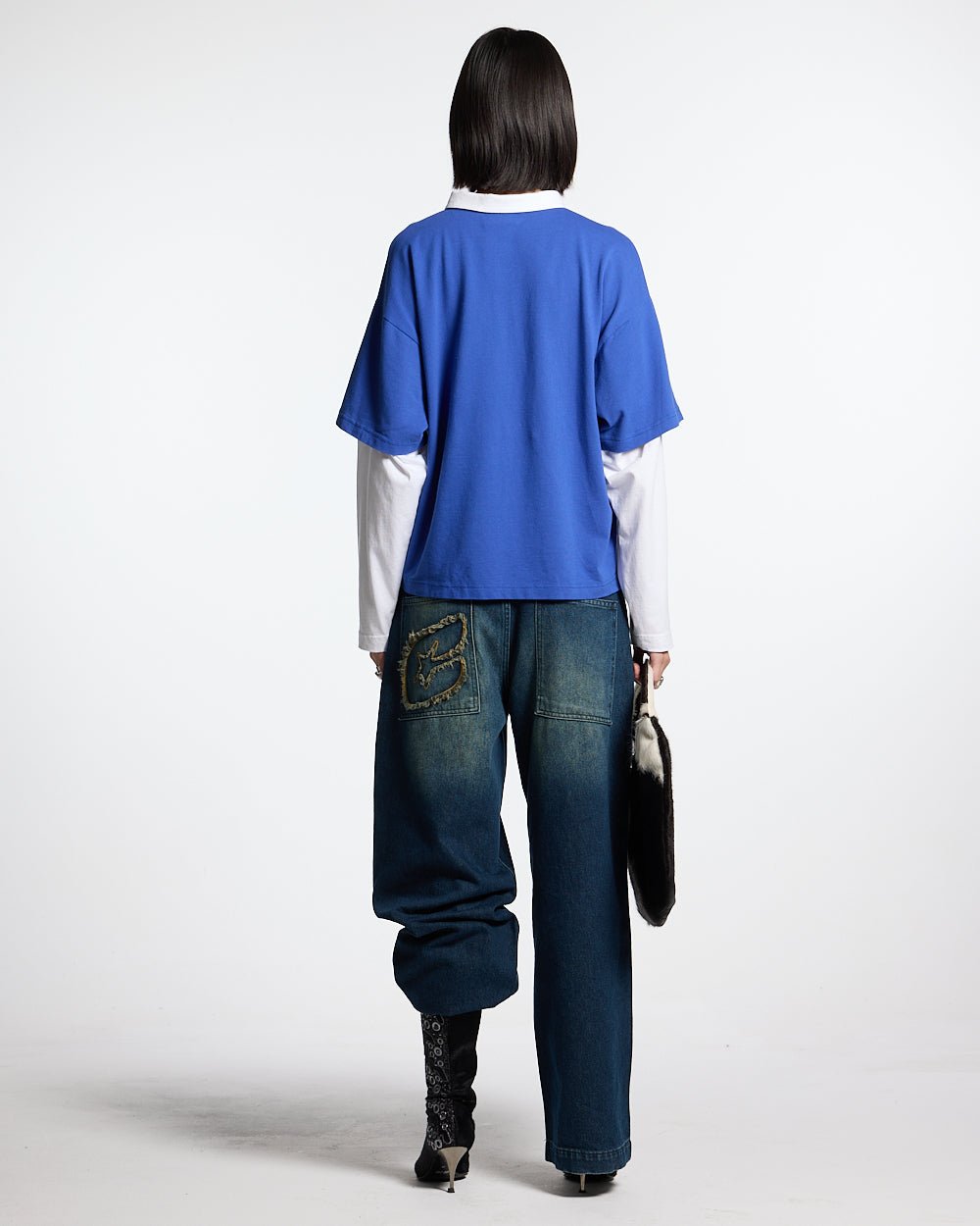 LAX LONGSLEEVE POLO INTENSE BLUE