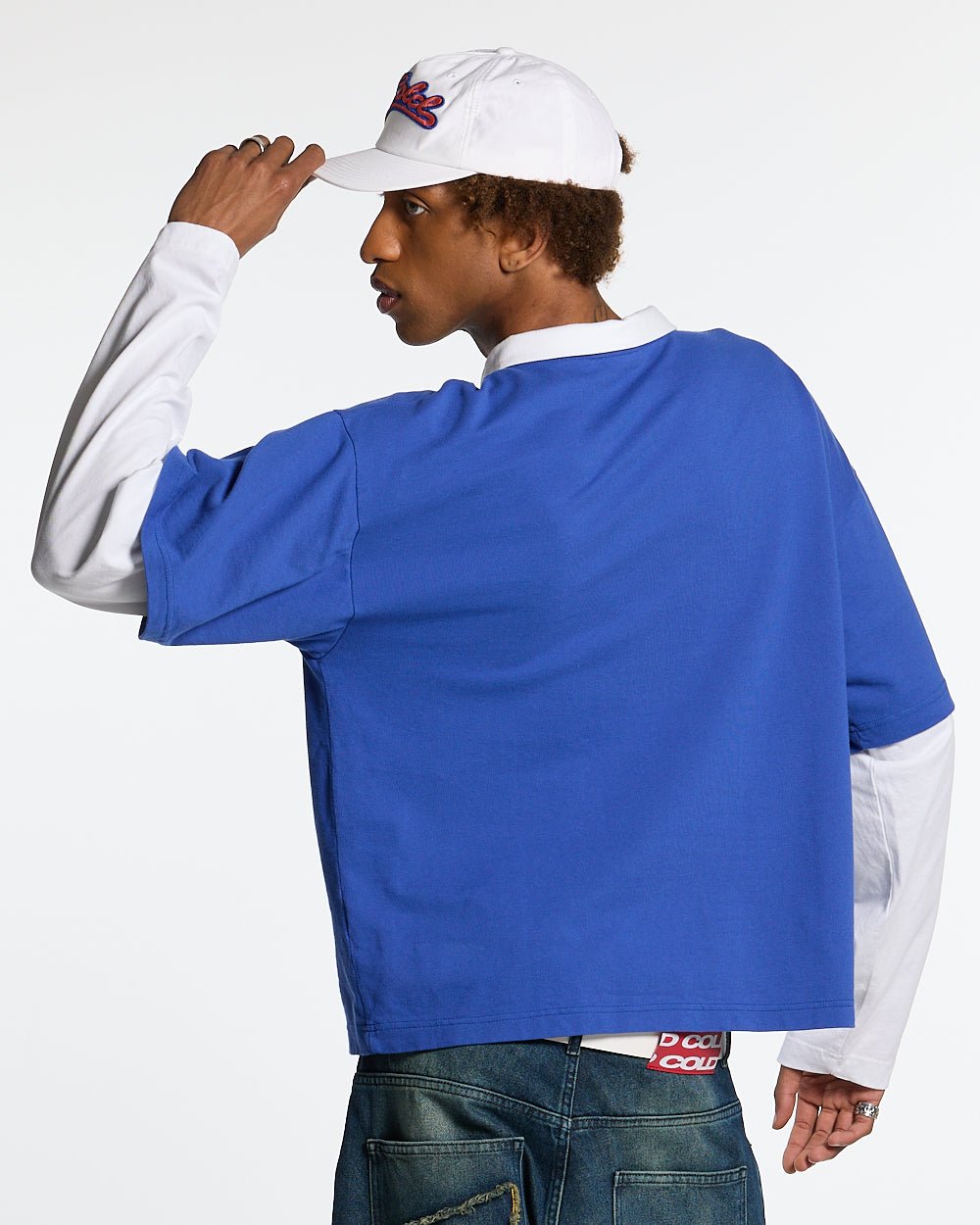 LAX LONGSLEEVE POLO INTENSE BLUE