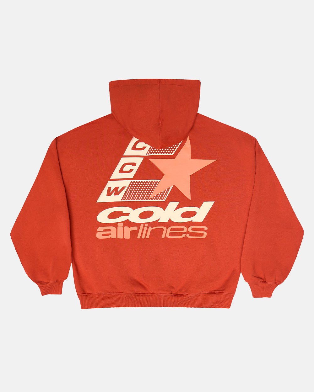 AIRLINES HOODIE RED CLAY