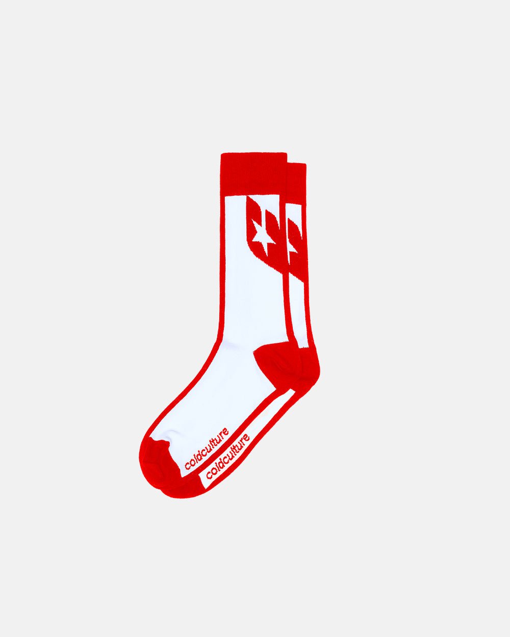SILHOUETTE SOCKS VIVID RED/ WHITE