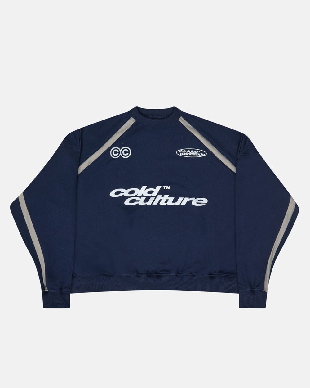 DETAILED CREWNECK INDIGO BLUE