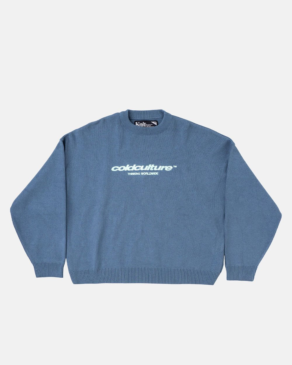 ESSENTIAL KNIT TURBULENCE BLUE