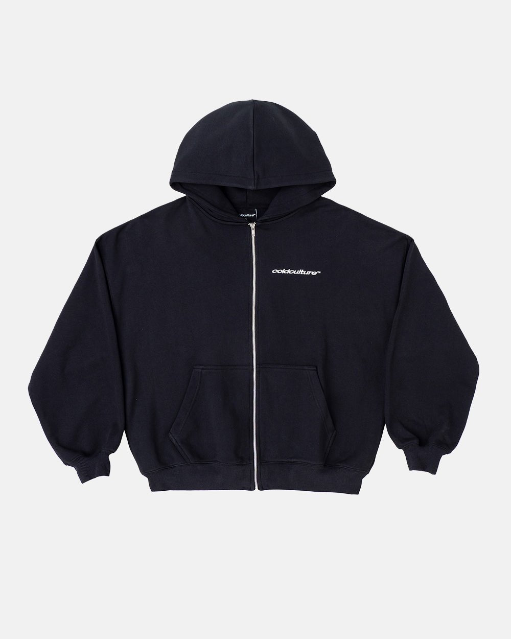 ESSENTIAL ZIP HOODIE BLACK