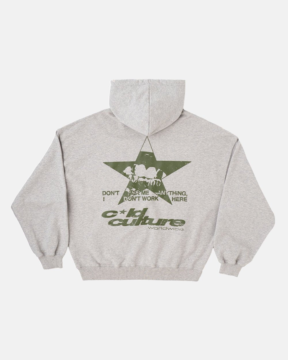 STAR TEETH HOODIE ASH GREY