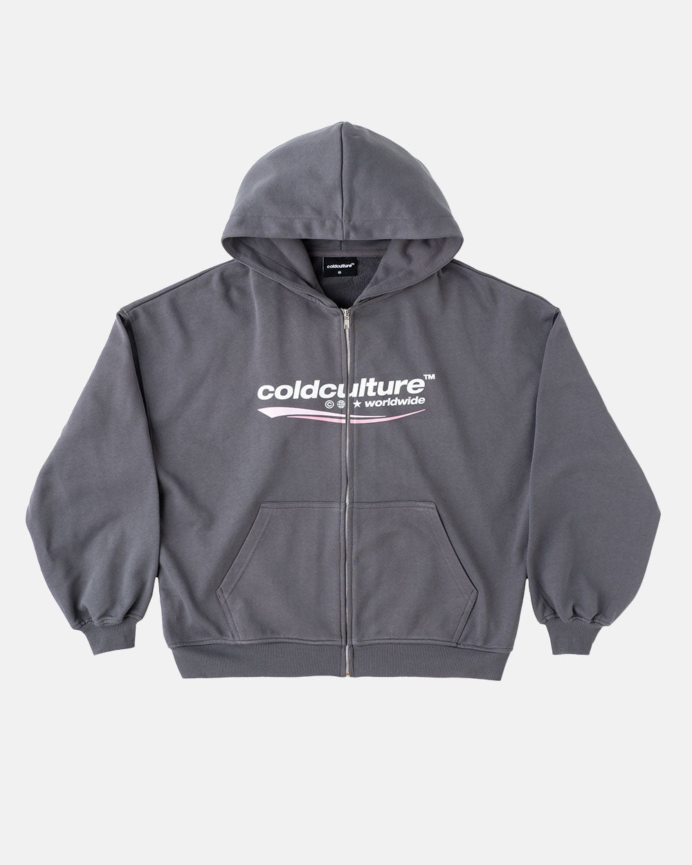 ENTERPRISE ZIP HOODIE HEAVY GREY