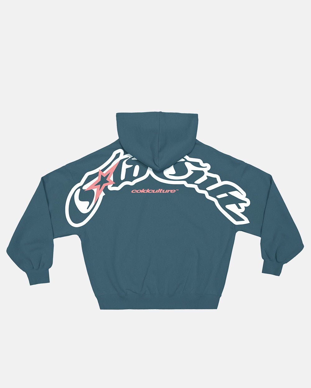 GOTHIC ARC HOODIE SLATE BLUE