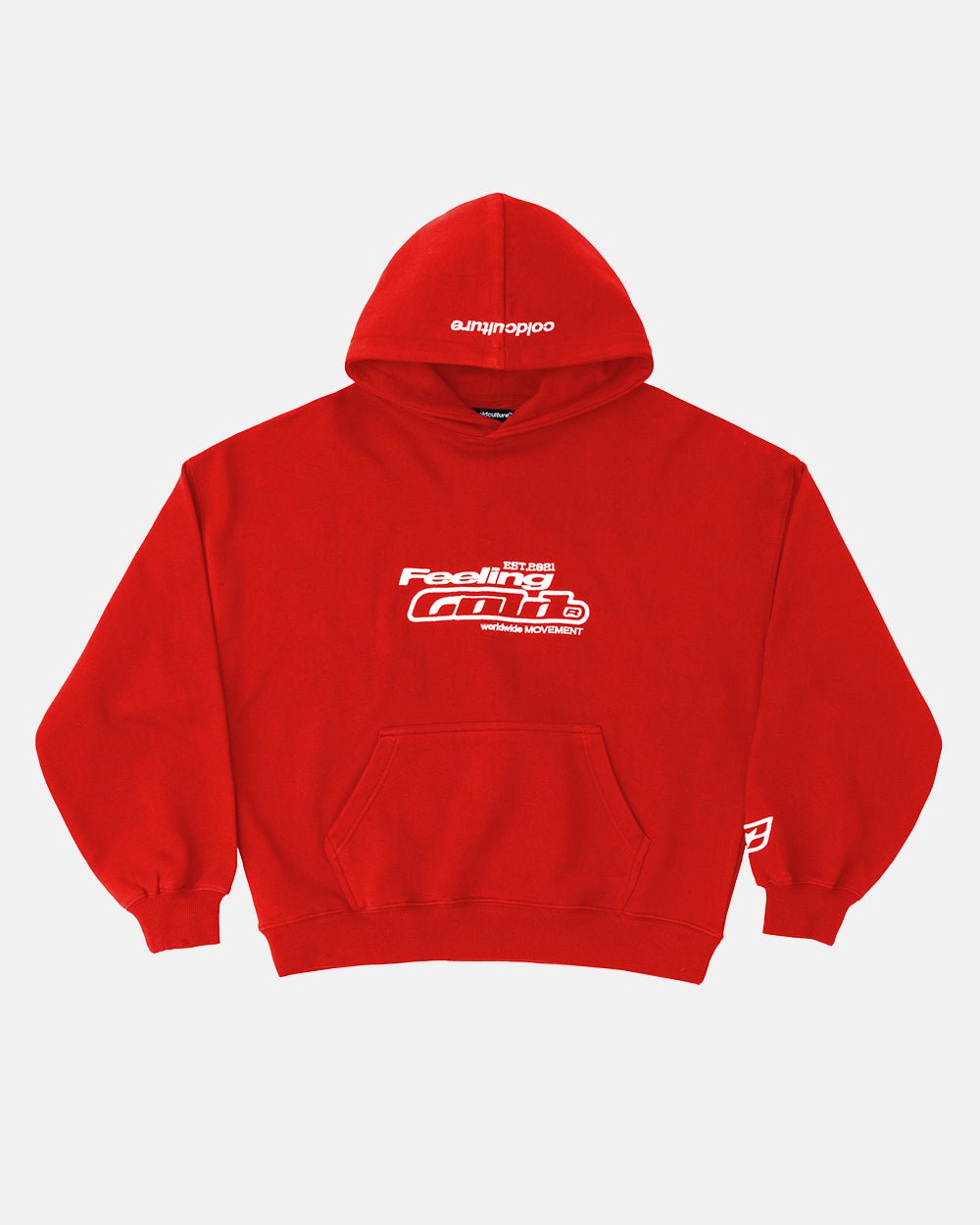 FEELING GOOD TODAY HOODIE WARM RED