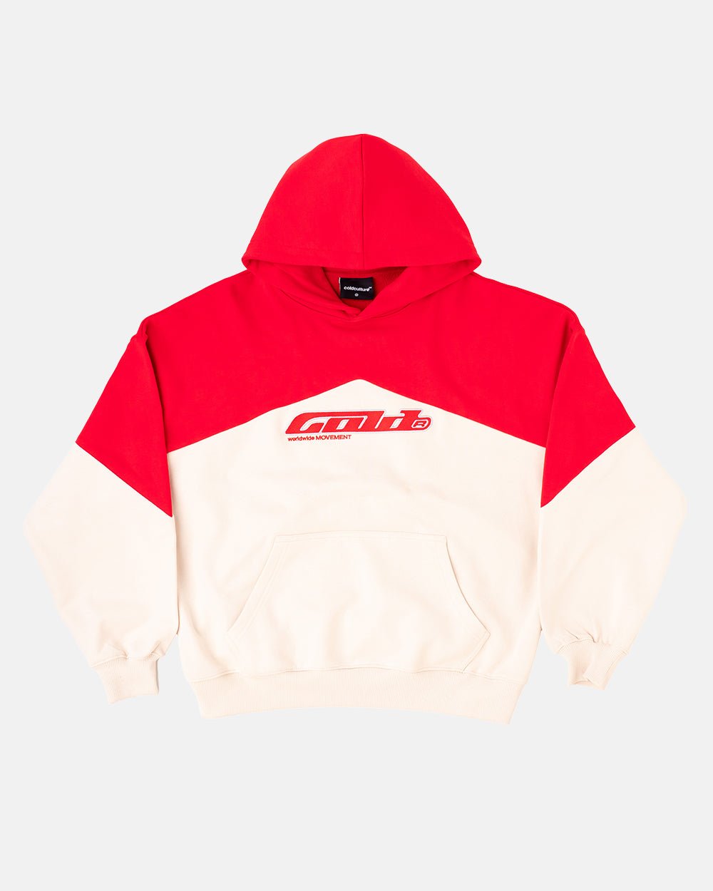SMOKING HOODIE BEIGE/RED