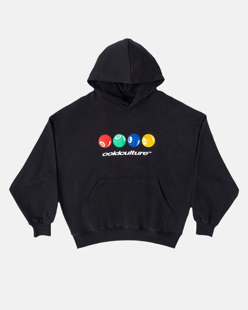 POOL COLORS HOODIE BLACK