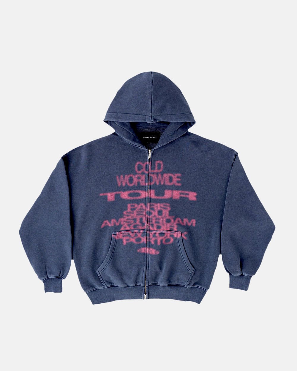 TOUR ZIP HOODIE DARK BLUE