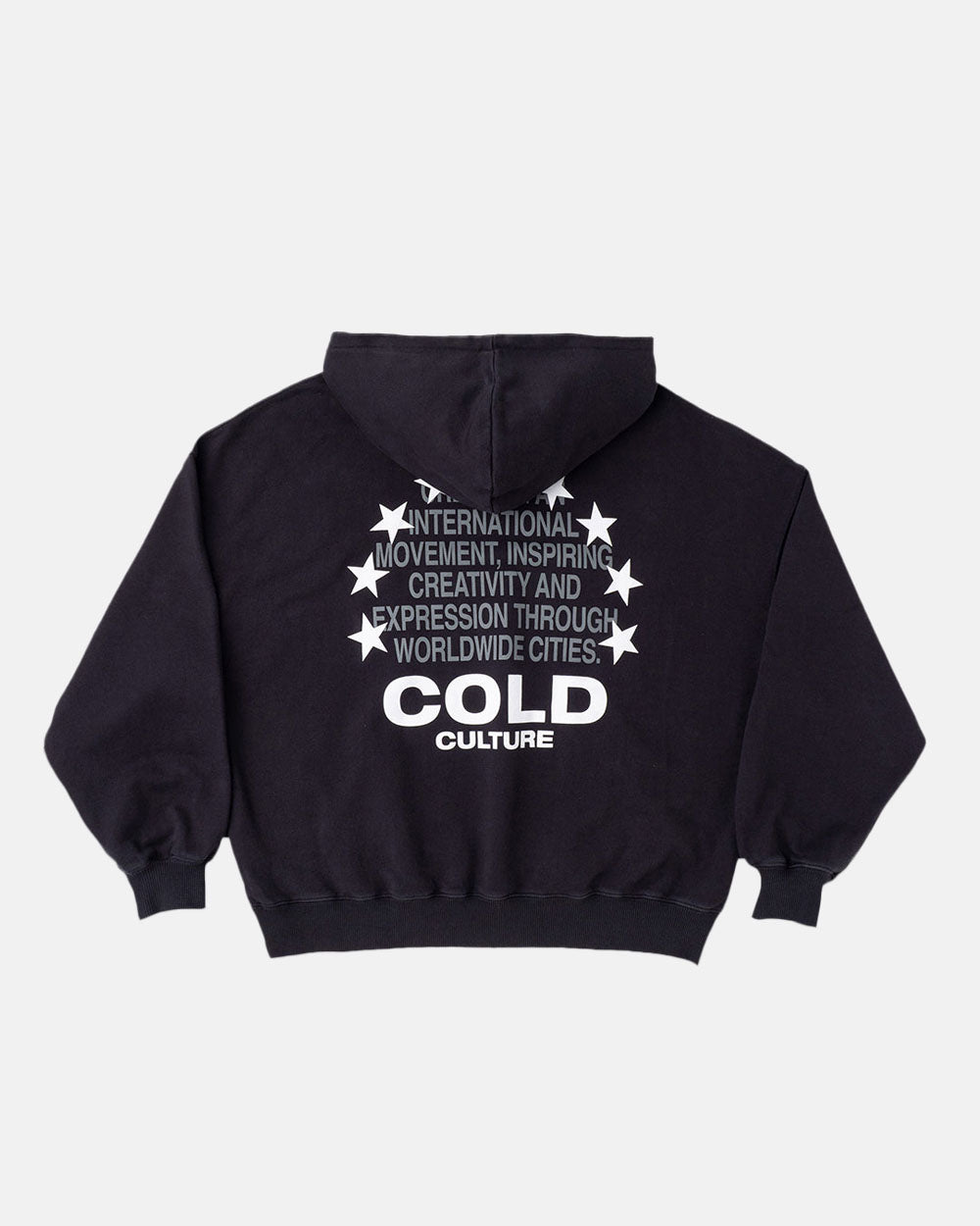STARS CIRCLE HOODIE BLACK