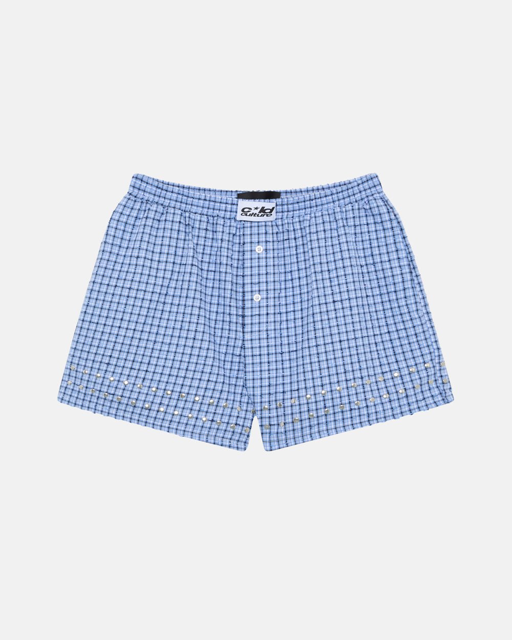 EYELETS STRIPED LONG BOXER