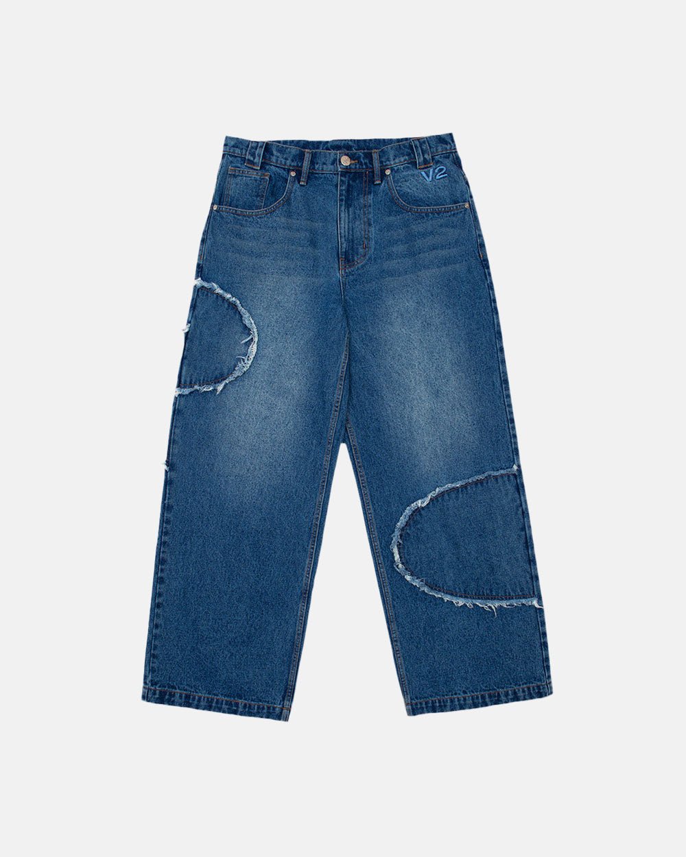 V2 CUTTING PANTS BLUE DENIM