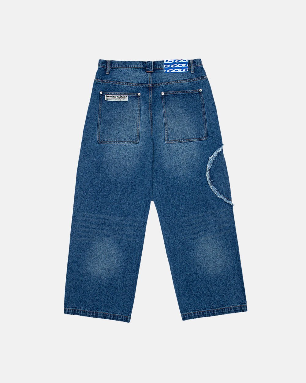 V2 CUTTING PANTS BLUE DENIM
