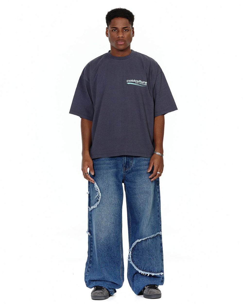 V2 CUTTING PANTS BLUE DENIM