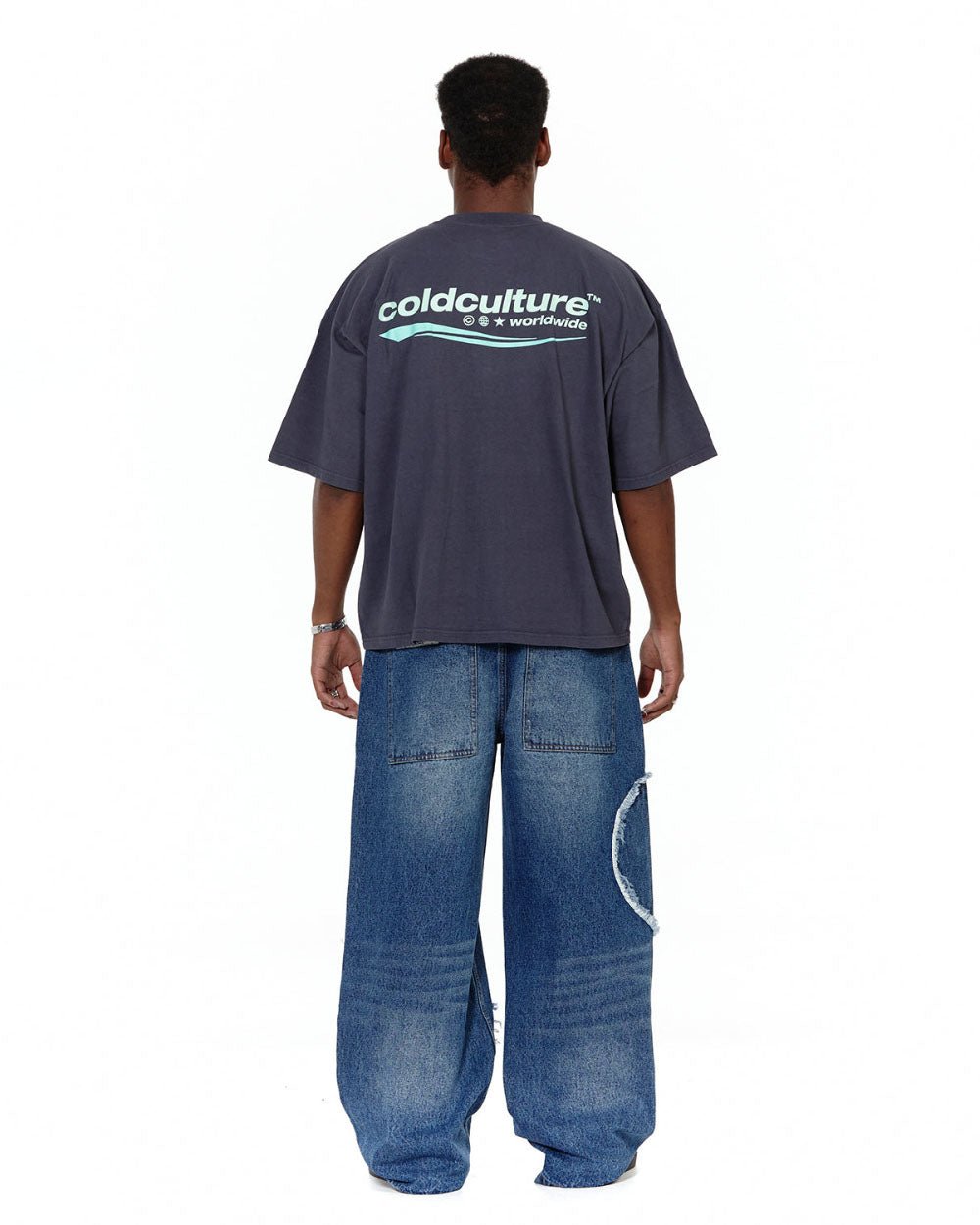 V2 CUTTING PANTS BLUE DENIM