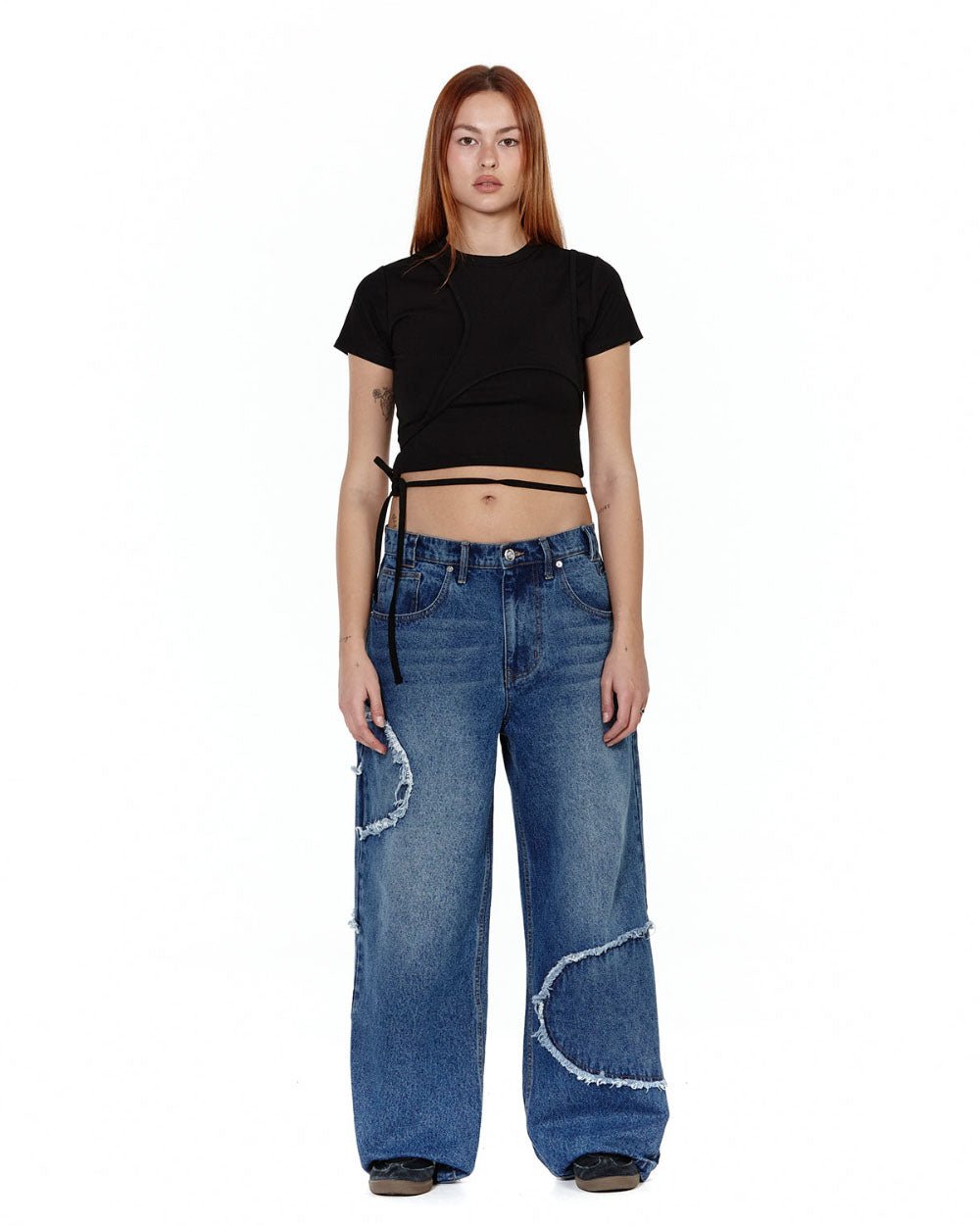 V2 CUTTING PANTS BLUE DENIM