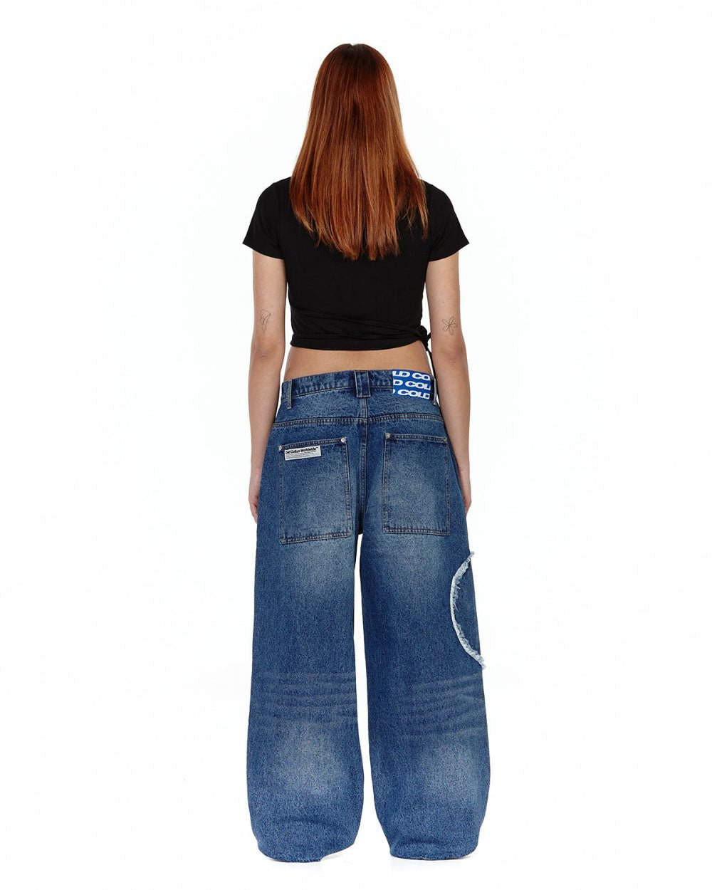 V2 CUTTING PANTS BLUE DENIM