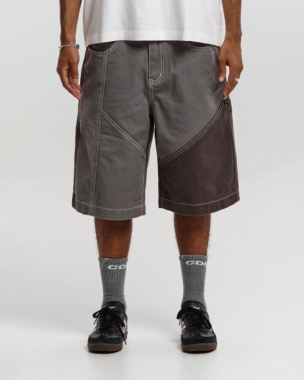BUTTERFLY V2 SHORTS GREY/BLACK DENIM