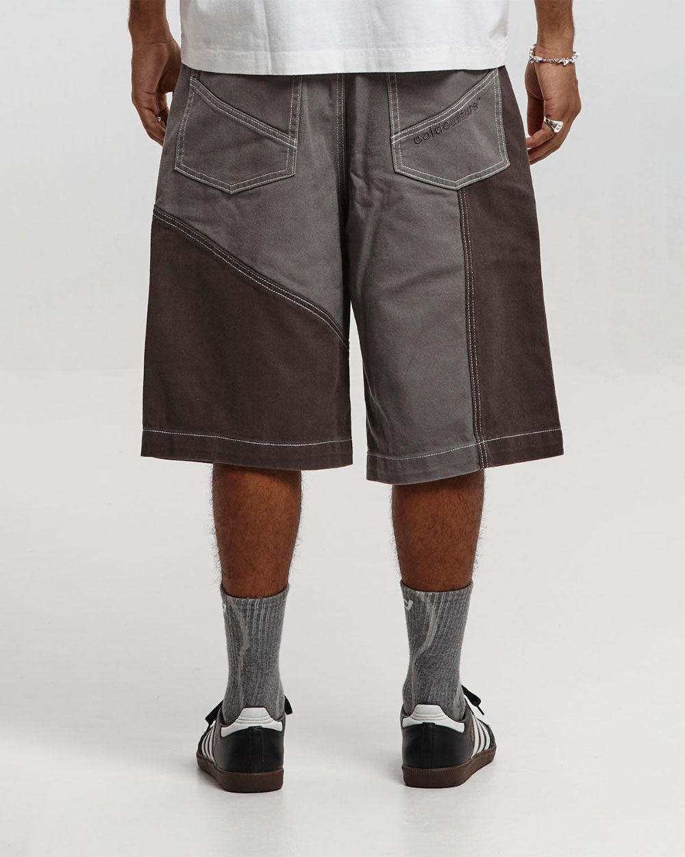 BUTTERFLY V2 SHORTS GREY/BLACK DENIM