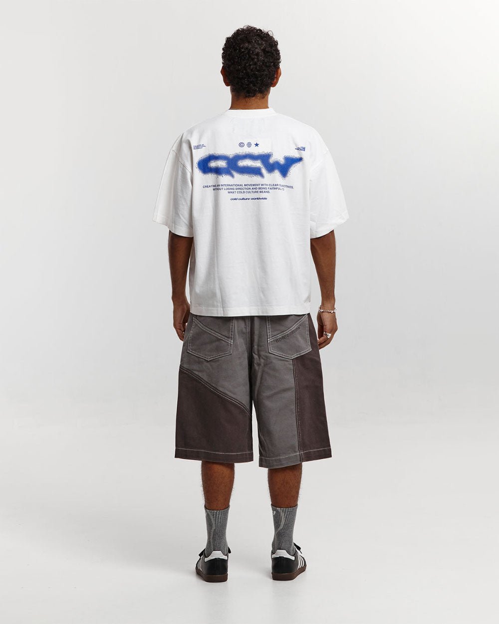 BUTTERFLY V2 SHORTS GREY/BLACK DENIM