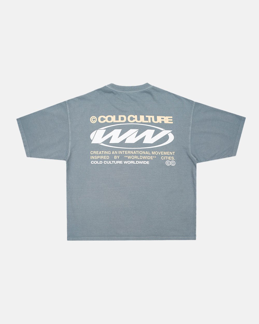 WORLDWIDE CIRCLE TEE STEEL GREY
