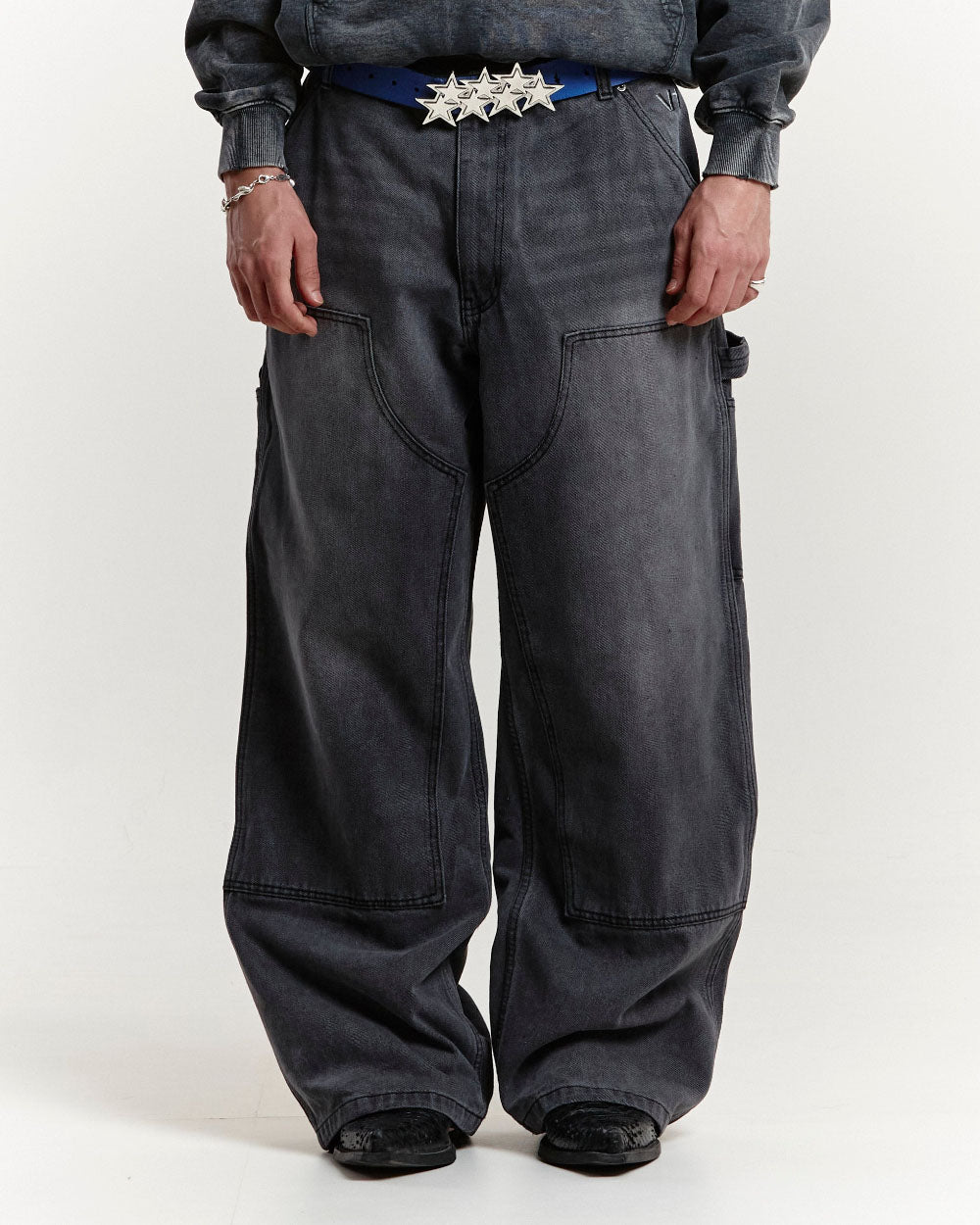 LIBERTY V1 DOUBLE KNEE PANTS FADED GREY