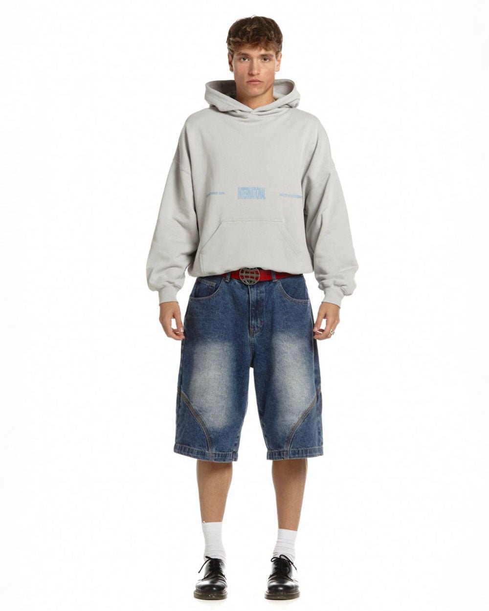 TYPE MODIFICATION HOODIE PEARL GREY