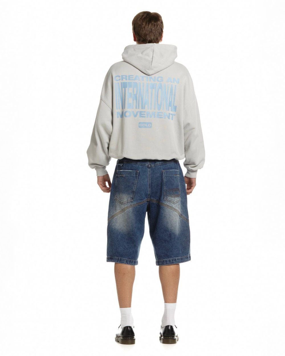 TYPE MODIFICATION HOODIE PEARL GREY