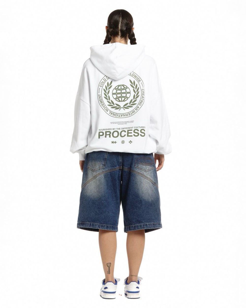LAUREL WORLD HOODIE WHITE