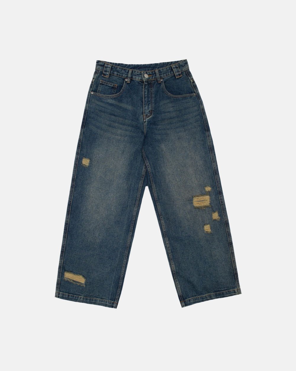 V2 RIPPED PANTS DARK BLUE DENIM