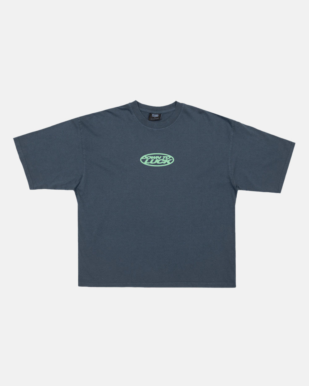 DOWN TO LUCK TEE DARK BLUE
