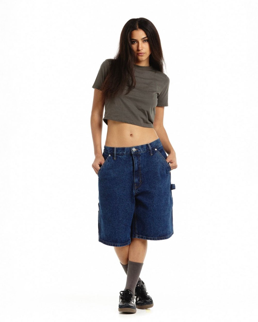V1 CARPENTER SHORTS DARK DENIM
