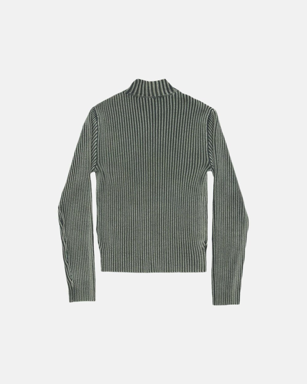STREAKED FORD ZIPPED KNIT SAGE GREEN
