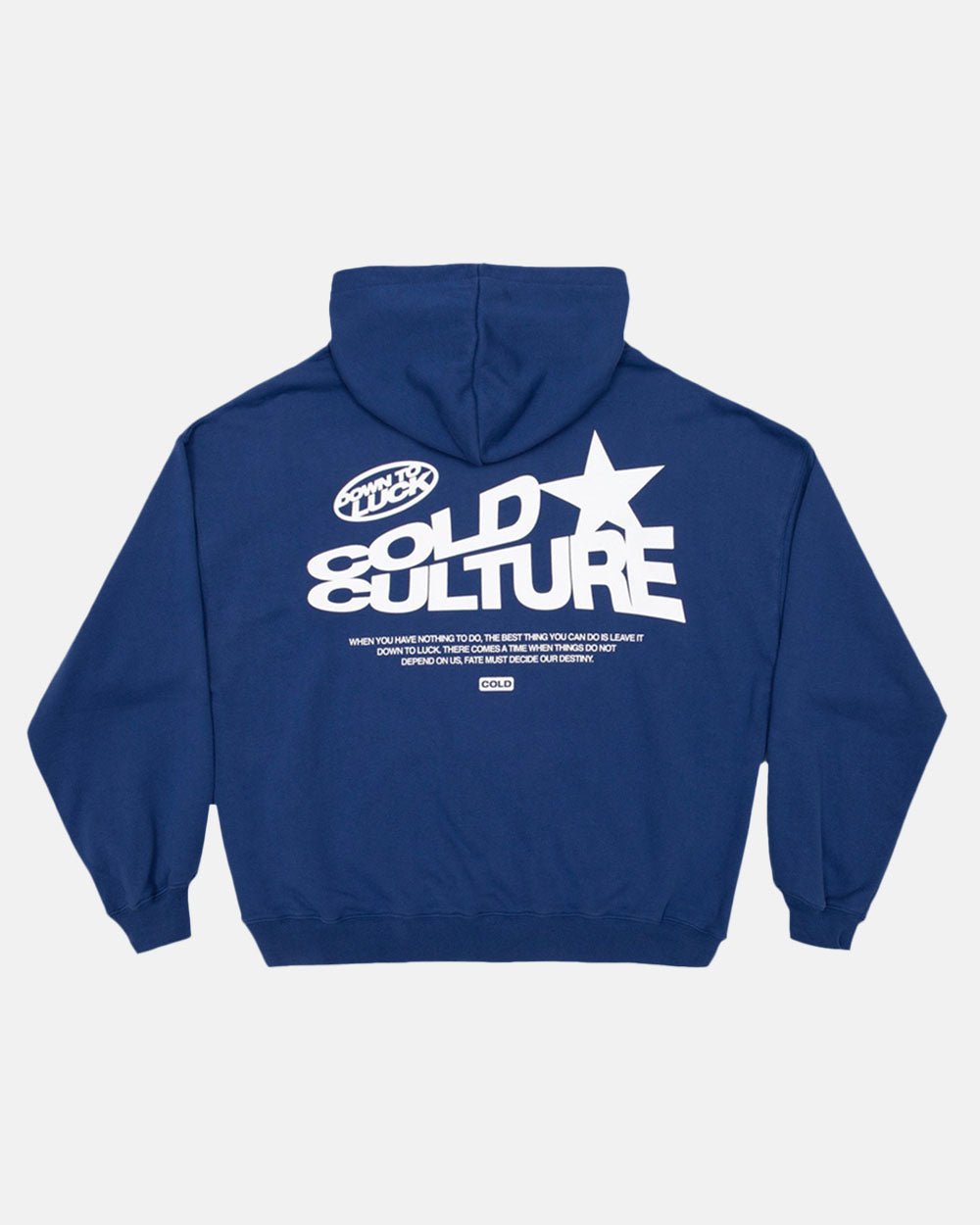 DOWN TO LUCK HOODIE BRIGHT BLUE