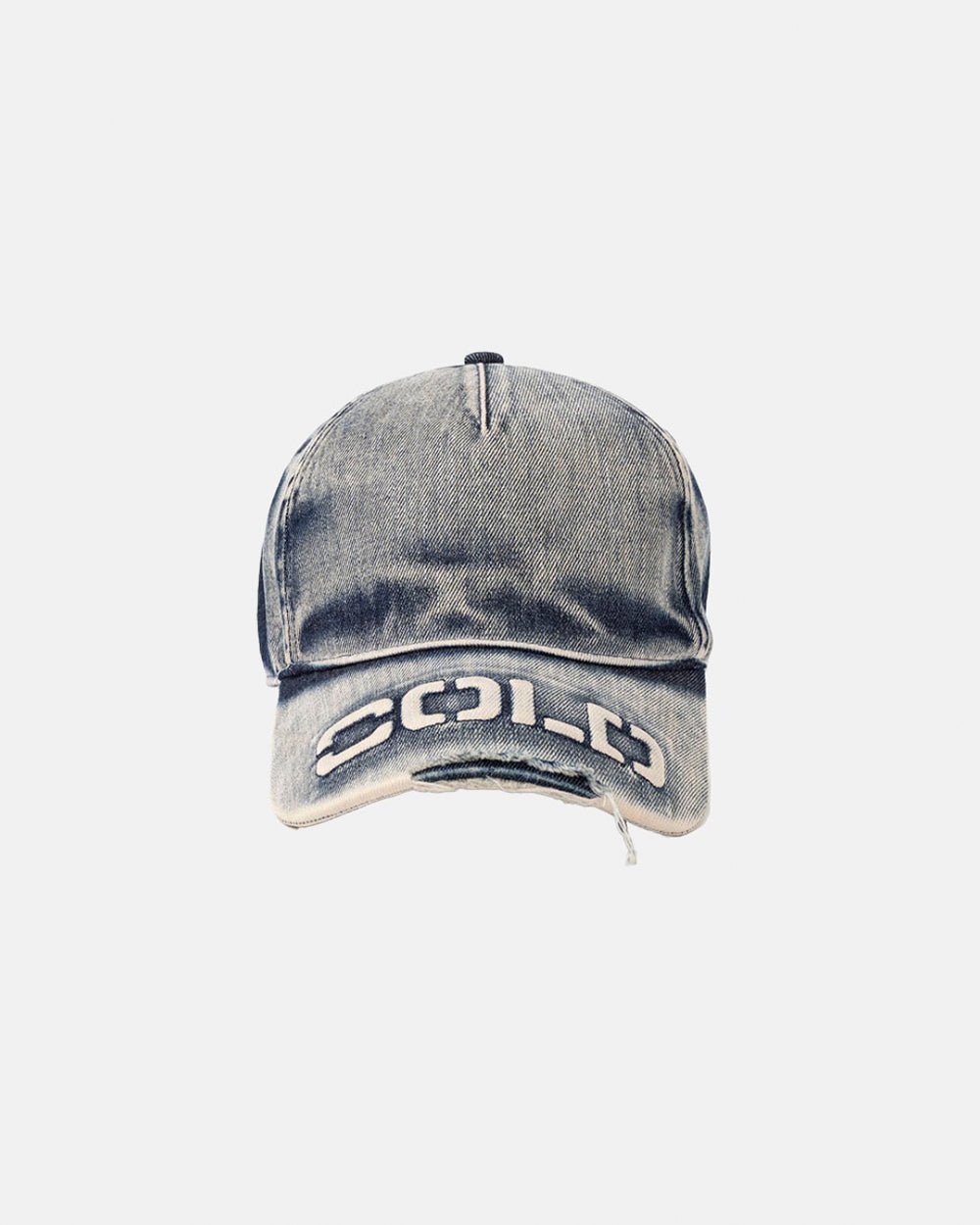 WASHED PROGRESS LOGO CAP HEAVY BLUE