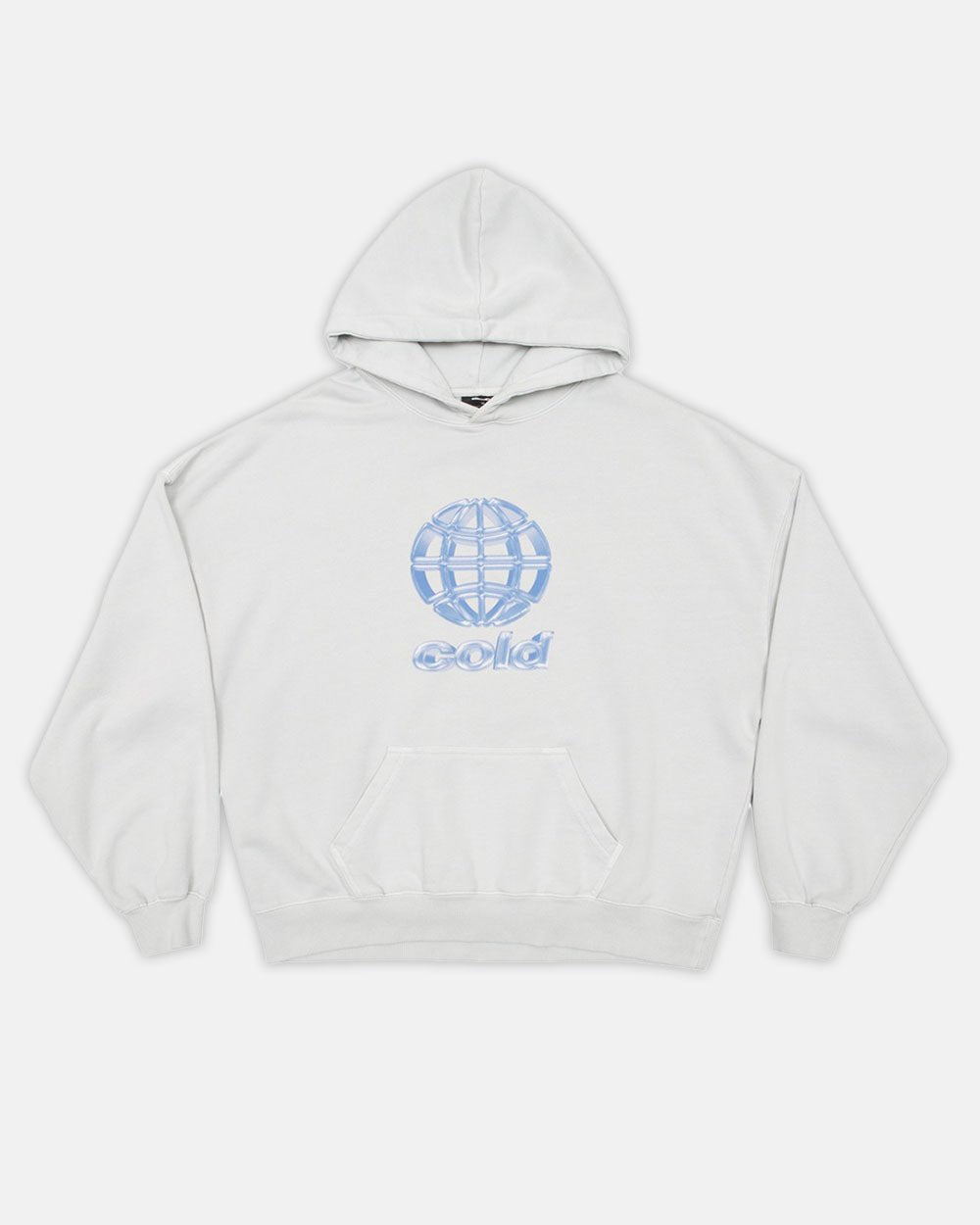 METALLIC WORLD HOODIE LIGHT GREY