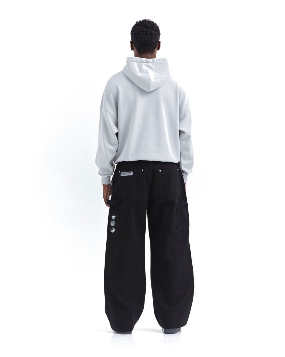 METALLIC WORLD HOODIE LIGHT GREY